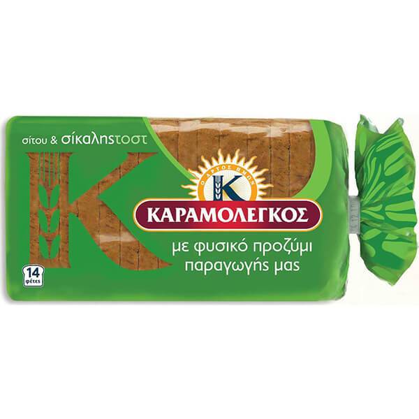 ΚΑΡΑΜΟΛΕΓΚΟΣ ψωμί του τοστ σίκαλης 340gr