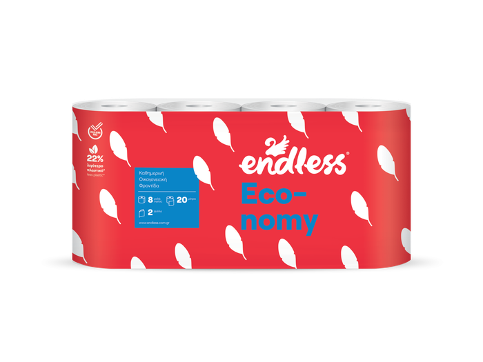 ENDLESS χαρτί υγείας Economy 2φυλλο 8x65gr