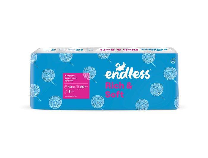 ENDLESS χαρτί υγείας Rich και Soft 3φυλλο 10x95gr