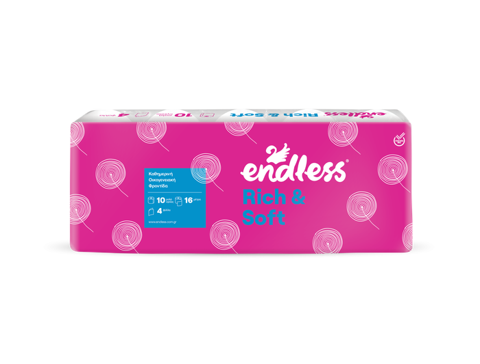 ENDLESS χαρτί υγείας Rich και Soft 4φυλλο 10x110gr