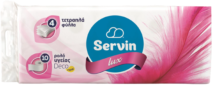 SERVIN χαρτί υγείας Lux 4φυλλο 10x105gr