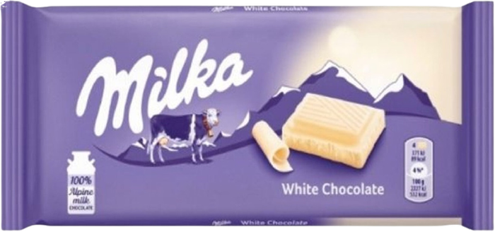 MILKA σοκολάτα λευκή 100gr