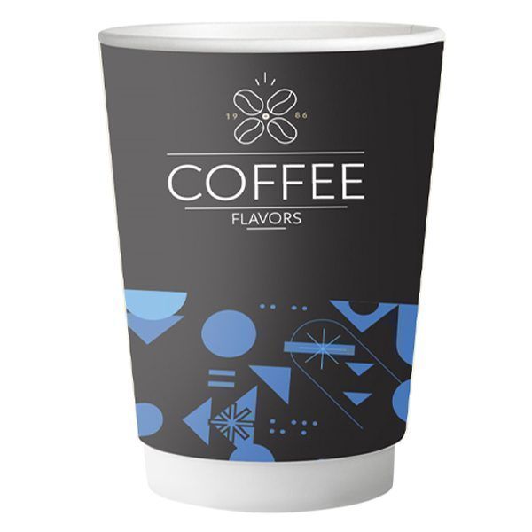 COFFEE FLAVORS ποτήρι χάρτινο double wall 12-14oz 25τεμ