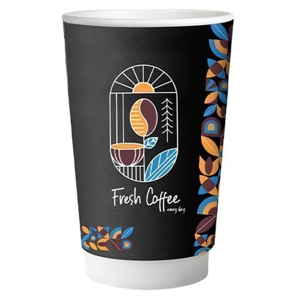ΠΟΤΗΡΙ ΧΑΡΤΙΝΟ FRESH COFFEE (DOUBLE WALL) (8οz) - (25τεμ.)
