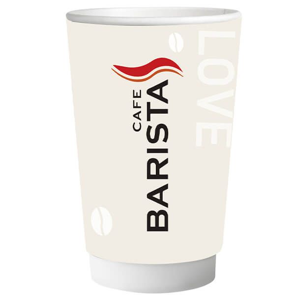 ΠΟΤΗΡΙ ΧΑΡΤΙΝΟ BARISTA (DOUBLE WALL) (12οz-14oz) - (25τεμ.)