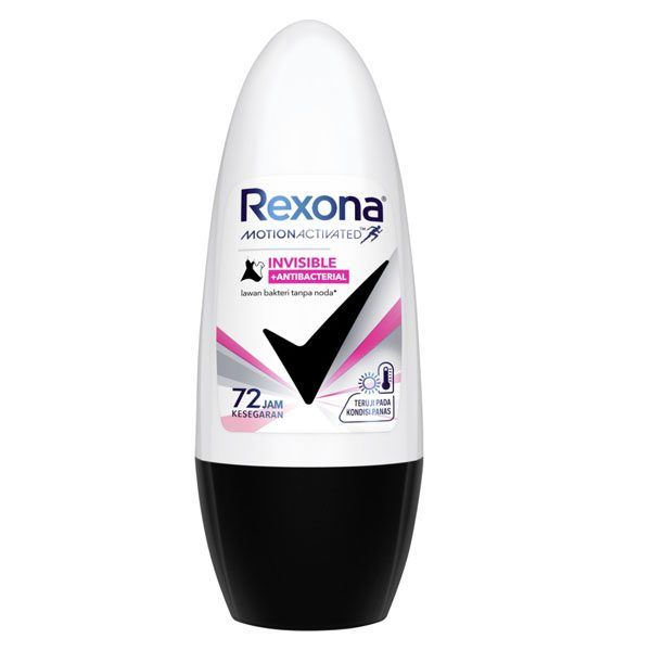 REXONA ROLL-ΟΝ 45ml - (INVISIBLE BLACK και WHITE)