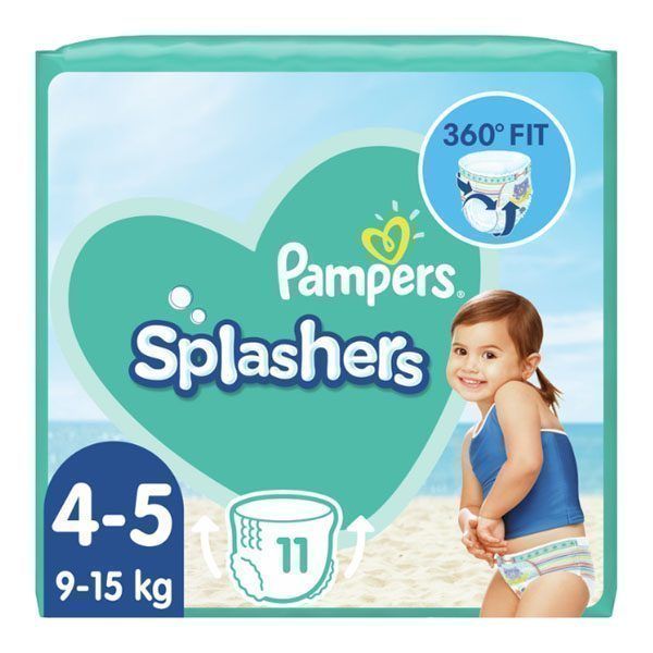 Pampers Πάνες Splashers Carry Pack 4-5 (11τεμ)