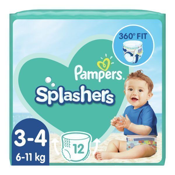 PAMPERS ΠΑΝΕΣ ΜΑΓΙΟ SPLASHERS Νο3-4 (12τεμ.) (6-11kg)