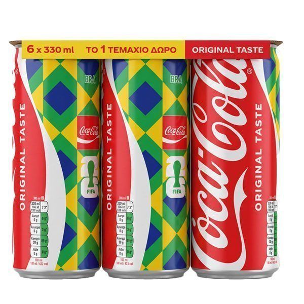 COCA COLA (6x330ml) - (5+1 ΔΩΡΟ)