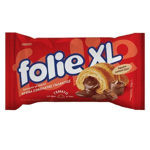 ΕΒΓΑ Folie κρουασάν Xl με κρέμα σοκολάτας γάλακτος 120gr