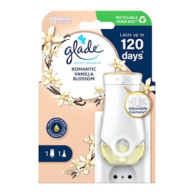 GLADE αποσμητικό χώρου ηλεκτρική συσκευή με ανταλλακτικό vanilla blossom 200ml