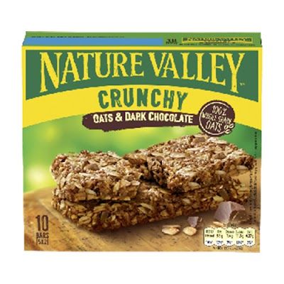 NATURE VALLEY μπάρα crunchy με βρώμη και σοκολάτα 5x42gr