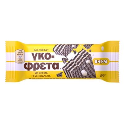 ION γκοφρέτα με κρέμα βανίλια 28gr