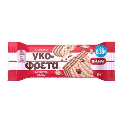 ION γκοφρέτα με κρέμα κακάο 28gr