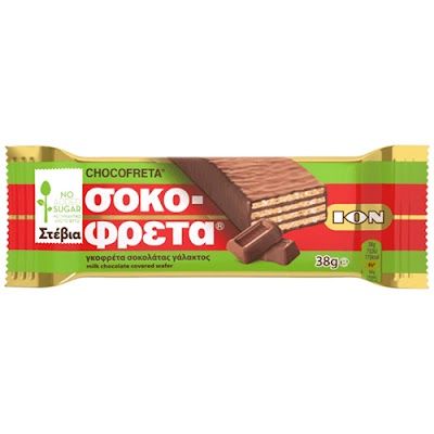 ION σοκοφρέτα γάλακτος με στέβια 38gr