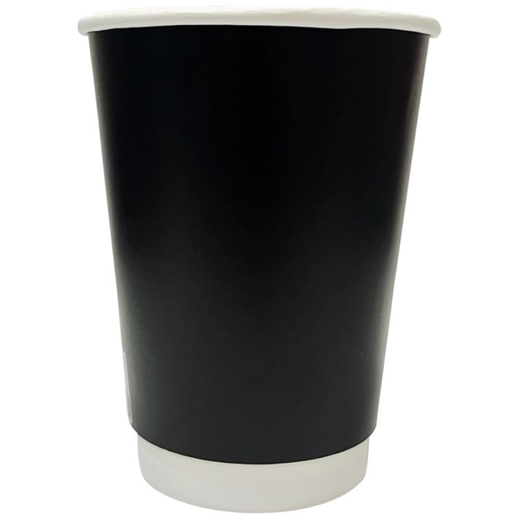 LARIPLAST ποτήρι χάρτινο μαύρο double wall 8oz 25τεμ