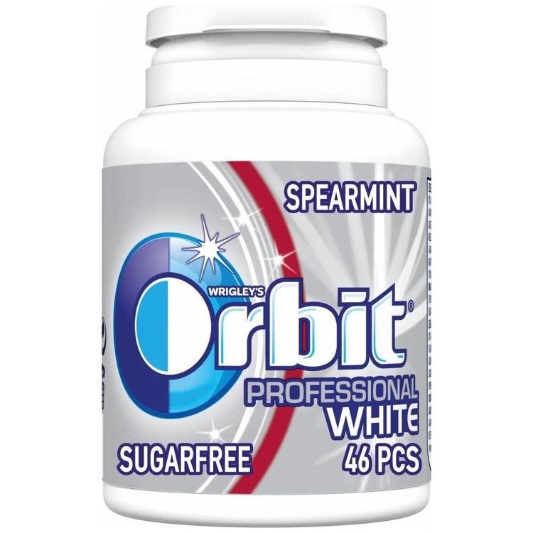 ORBIT τσίχλες professional white μπουκάλι 64gr