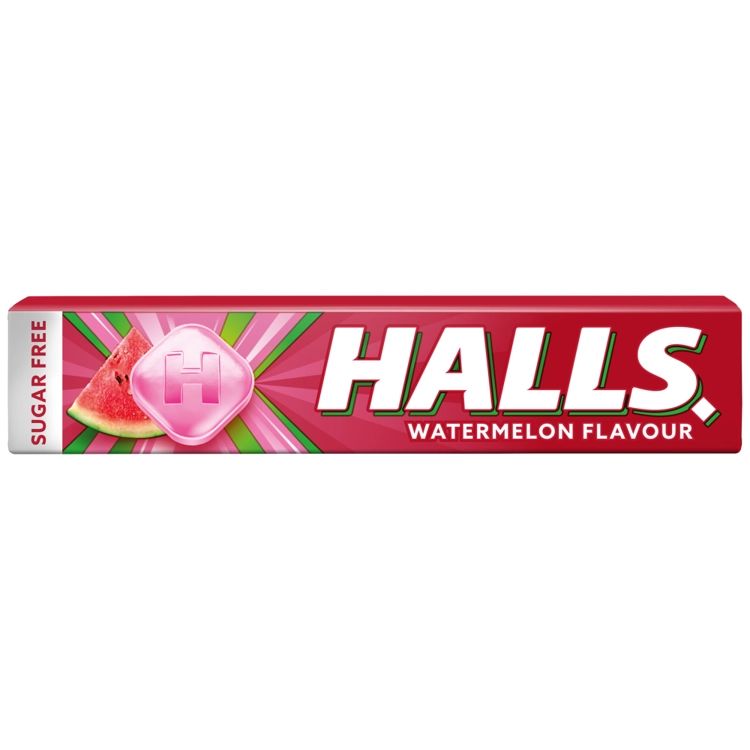 HALLS καραμέλες καρπούζι χωρίς ζάχαρη 32gr