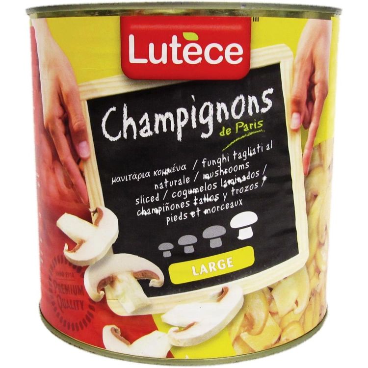 LUTECE μανιτάρια τεμαχισμένα 2,55kg
