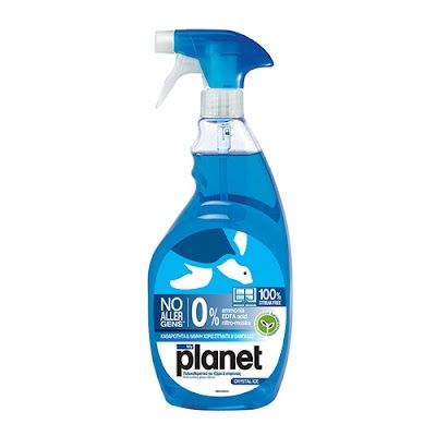 MY PLANET υγρό καθαριστικό τζαμιών crystal ice spray 1lt