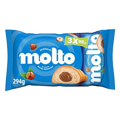 MOLTO κρουασάν πραλίνα 3x98gr