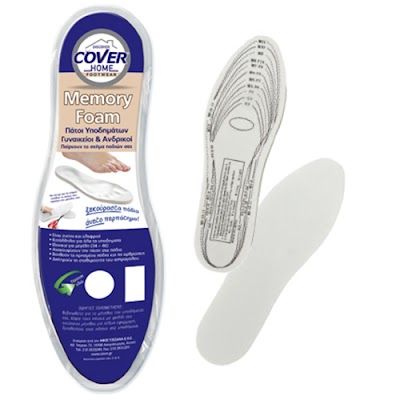 COVER πάτος υποδημάτων memory foam No34-46
