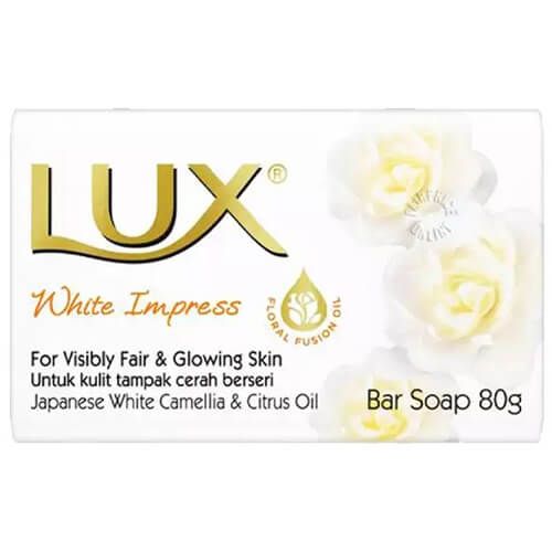 LUX BAR 80gr ΣΑΠΟΥΝΙΑ ΑΣΠΡΟ BRIGHT IMPRESS