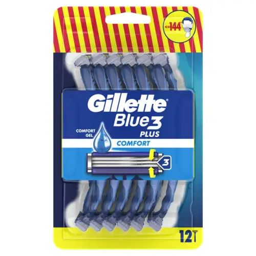 GILLETTE ΞΥΡΑΦΑΚΙΑ BLUE 3 PLUS (12τεμ.) - (COMFORT)