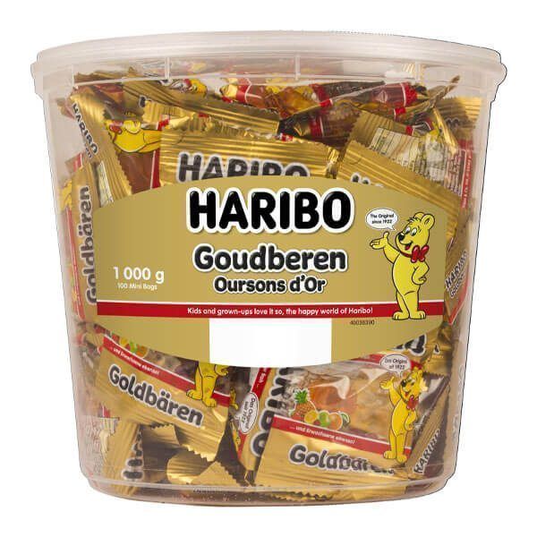 HARIBO ΖΑΧΑΡΩΤΑ 10gr - (GOLDBEARS) (MINI) (100x10gr)