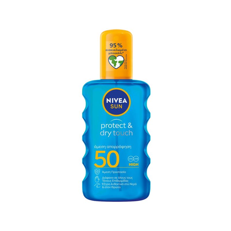 NIVEA SUN PROTECT και DRY TOUCH ΛΑΔΙ 200ml - (SPF50) (SPRAY)