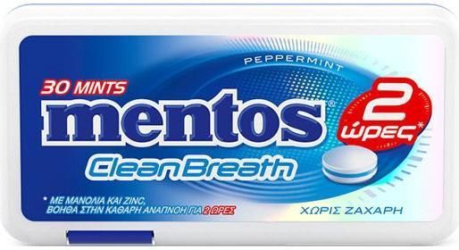 MENTOS CLEANBREATH 21gr ΜΕΝΤΑ