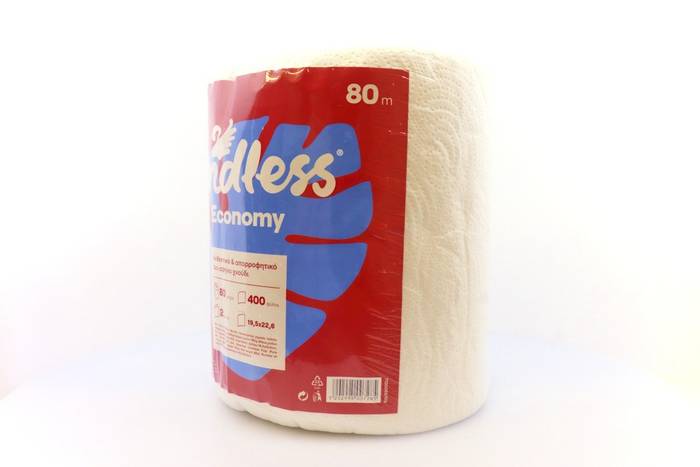 ENDLESS χαρτί κουζίνας Economy 2φυλλο 80m 760gr