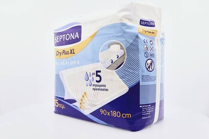 SEPTONA dry plus υποσέντονα 90x180cm 15τεμ