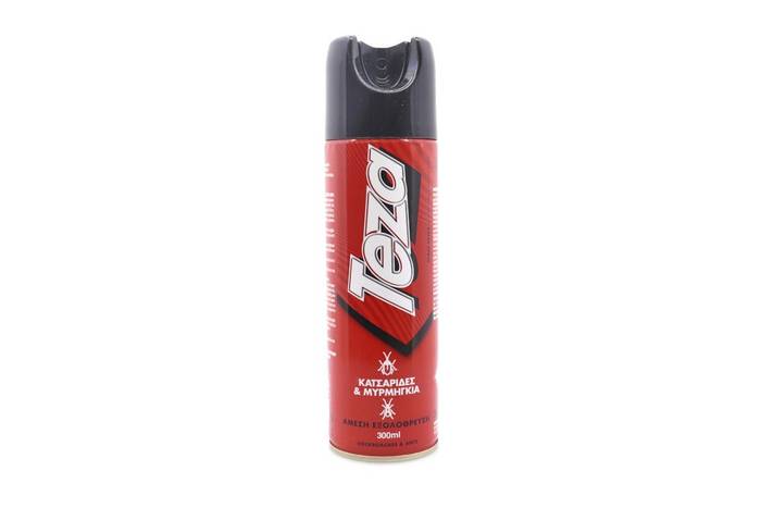 TEZA εντομοκτόνο spray για κατσαρίδες και μυρμήγκια extra 300ml