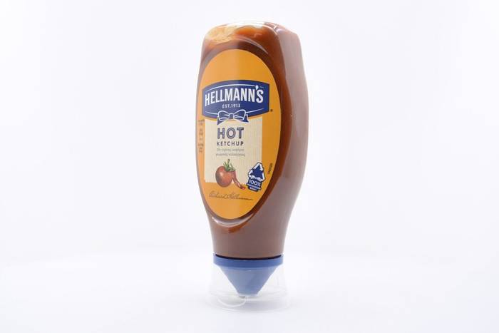 HELLMANN'S ketchup hot top down 477gr