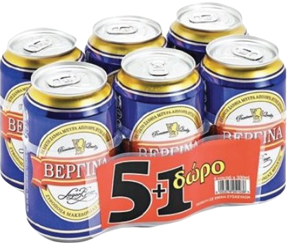 ΒΕΡΓΙΝΑ lager μπύρα κουτί 6x330ml
