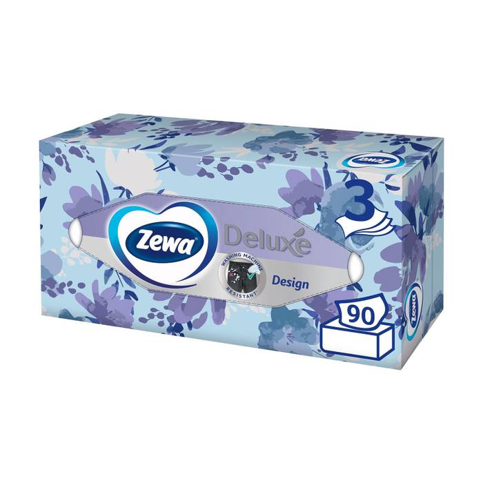ZEWA deluxe χαρτομάντηλα αυτοκινήτου 3φυλλα 90 φύλλα