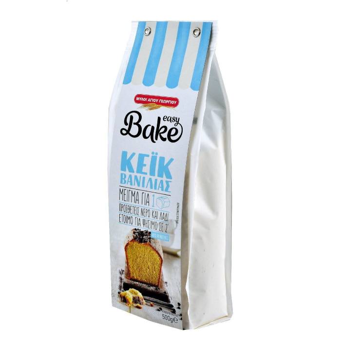ΜΥΛΟΙ ΑΓΙΟΥ ΓΕΩΡΓΙΟΥ easy bake μείγμα για κέικ βανίλιας 500gr