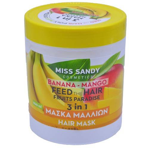 MISS SANDY μάσκα μαλλιών banana και mango 900ml