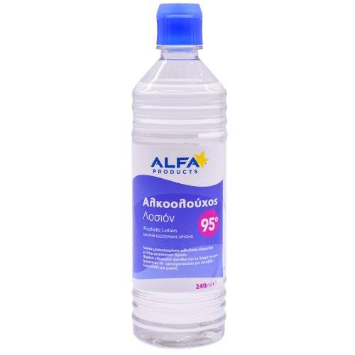 ALFA αλκοολούχος λοσιόν 95 βαθμών 240ml