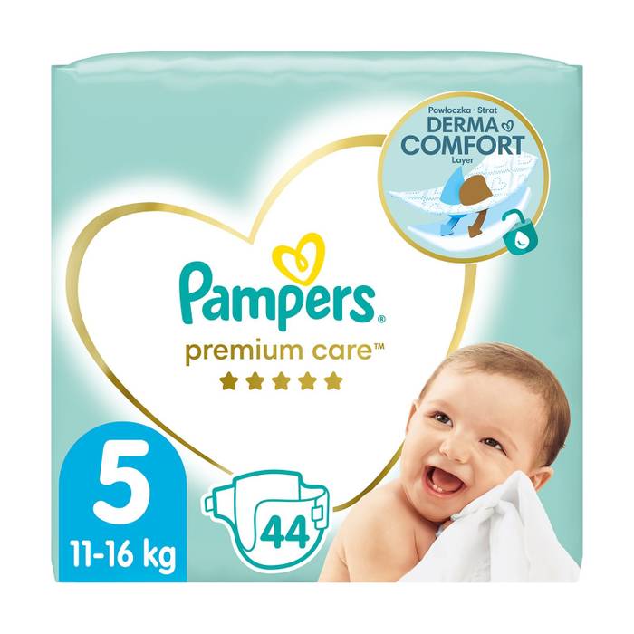 PAMPERS premium care βρεφικές πάνες No5 11-16kg 44τεμ