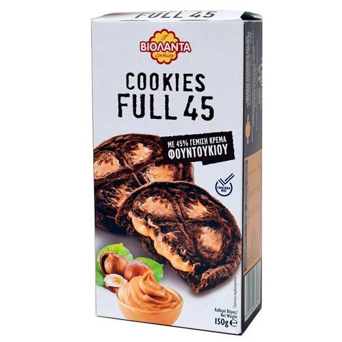 ΒΙΟΛΑΝΤΑ μπισκότα cookies full 45 με φουντούκια 150gr