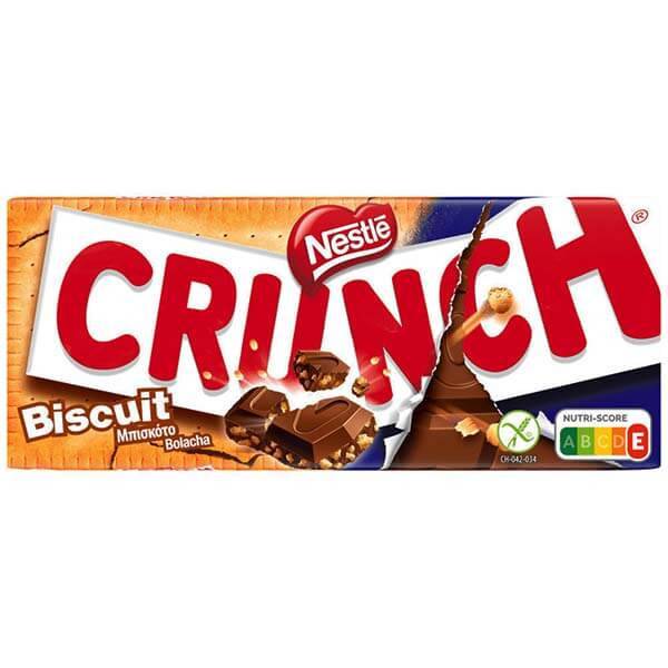 CRUNCH σοκολάτα γάλακτος με κομμάτια μπισκότου 100gr