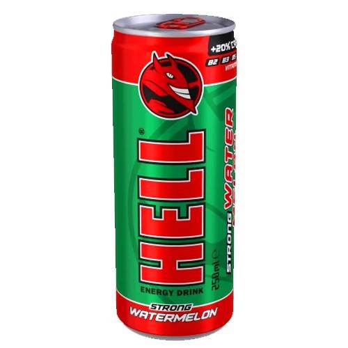 HELL ενεργειακό ποτό Strong Watermelon 250ml