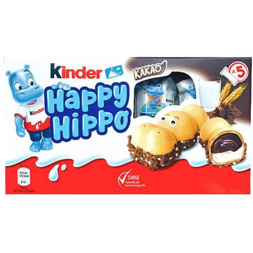 FERRERO Kinder γκοφρέτα happy hippo με κακάο 5τεμ