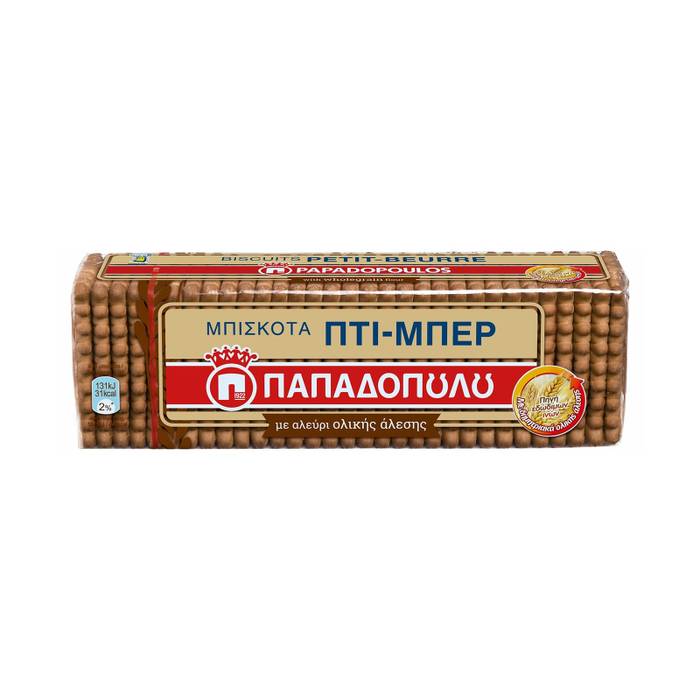 ΠΑΠΑΔΟΠΟΥΛΟΥ μπισκότα πτι μπερ ολικής άλεσης 225gr
