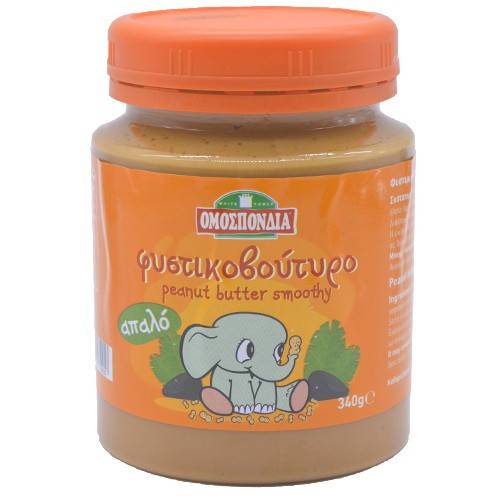 ΟΜΟΣΠΟΝΔΙΑ φυστικοβούτυρο απαλό 340gr