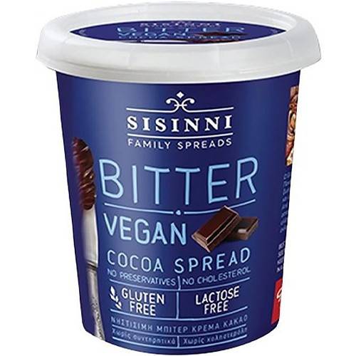 SISINNI πραλίνα κακάο bitter vegan 400gr
