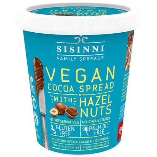 SISINNI πραλίνα κακάο με φουντούκι vegan 400gr