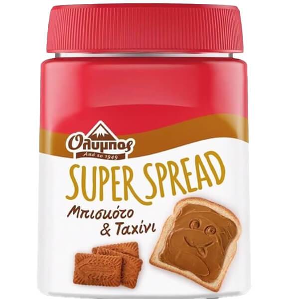 ΟΛΥΜΠΟΣ super spread πραλίνα με μπισκότο και ταχίνι 350gr